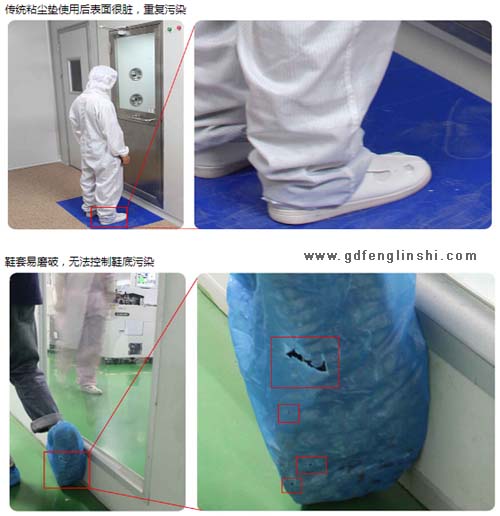 人員進入風淋室前要裝上無塵服 人員進入風淋室前要裝上無塵服