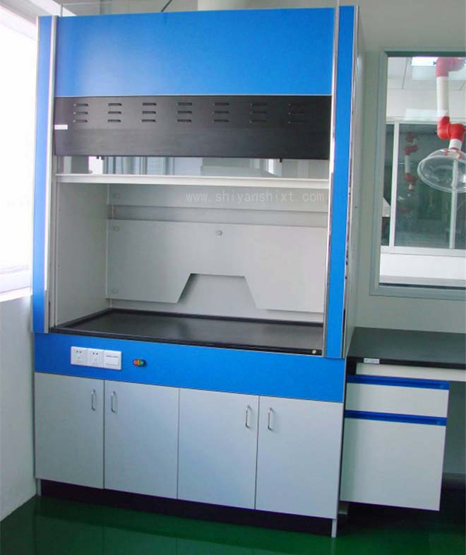 全木通風(fēng)柜臺面采用12.7mm厚度實芯理化板 全木通風(fēng)柜臺面采用12.7mm厚度實芯理化板